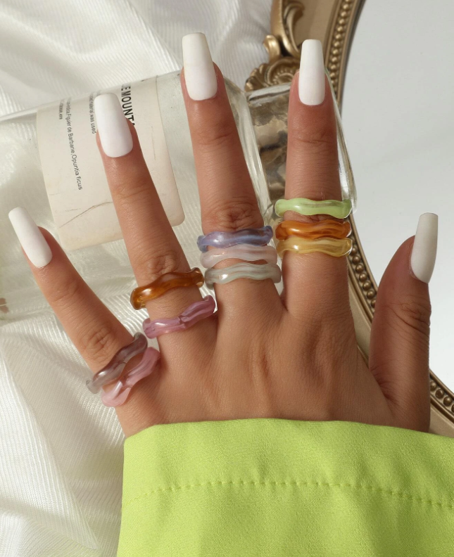 10pcs Simple Ring