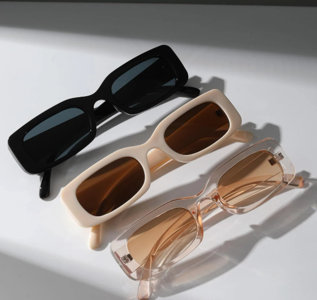 3pairs Square Frame Sunglasses