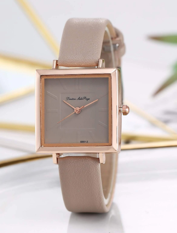 Minimalist Square Pointer Quartz Watch