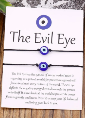 2pcs Evil Eye Decor Bracelet