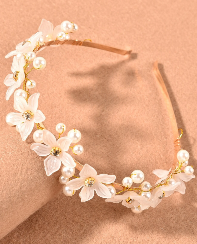Faux Pearl Decor Hair Hoop