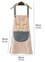 Load image into Gallery viewer, 1pc Cartoon Graphic Random Apron, Waterproof Cute Apron For Kitchen
