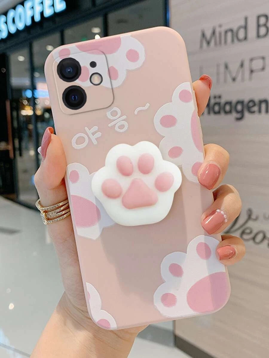 3D cat claw phone protection cover