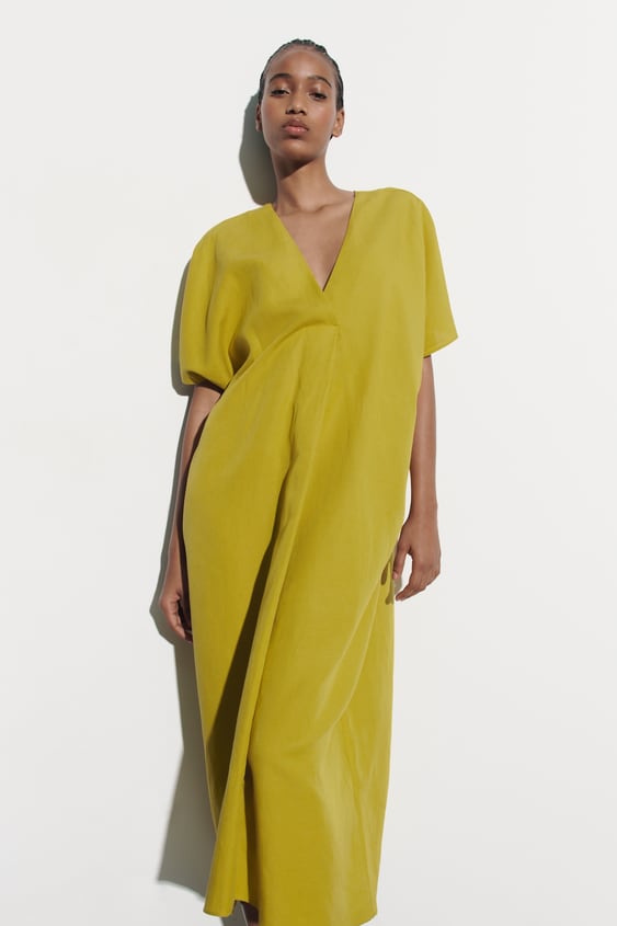 TUNIC DRESS WITH PLEAT