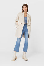 Load image into Gallery viewer, Stradivarius Women&#39;s Ecru Basic Coat
