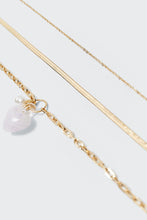 Load image into Gallery viewer, Stradivarius Set of 3 Crystal Heart Chains
