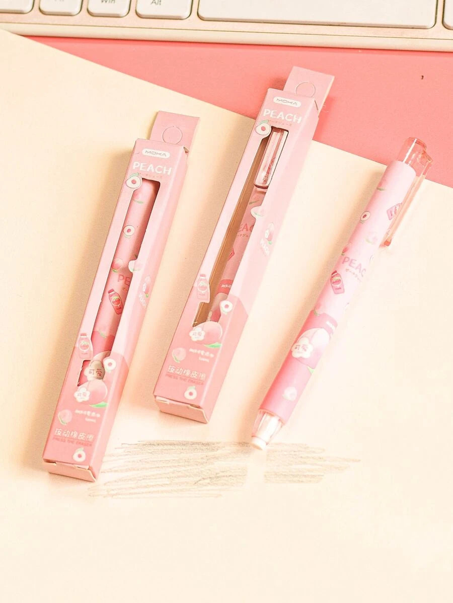 Cartoon eraser, pen shape, one piece