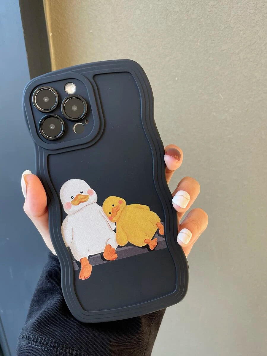 Mobile Cover Duck Cartoon Pattern Kawaii