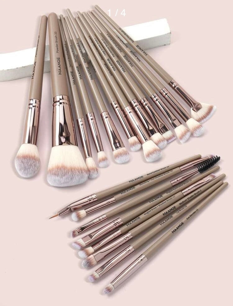 20pcs Duo-Fiber Makeup Brush