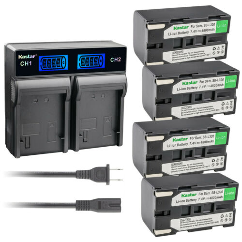 Kastar Battery LCD Rapid Charger for Samsung SB-L320